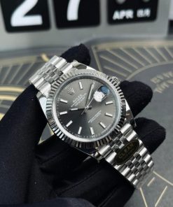 Rolex DateJust 126334 Clone Watch Gray Dial Clean Factory 41mm (1)