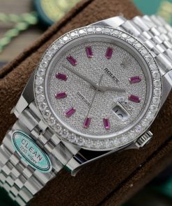 Rolex DateJust 126334 Customs Moissanite Diamonds Dial Best Replica 41mm