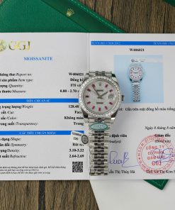 Rolex DateJust 126334 Customs Moissanite Diamonds Dial Best Replica 41mm