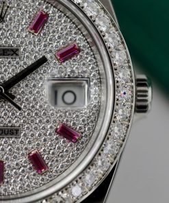 Rolex DateJust 126334 Customs Moissanite Diamonds Dial Best Replica 41mm