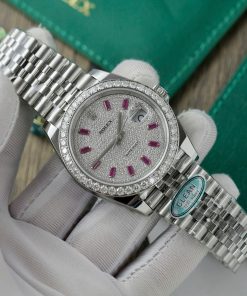 Rolex DateJust 126334 Customs Moissanite Diamonds Dial Best Replica 41mm