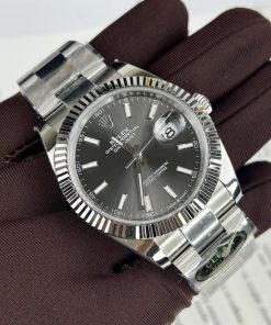 Rolex DateJust 126334 Gray Dial Oyster Strap Clean Factory 41mm (1)