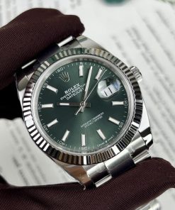Rolex DateJust 126334 Green Dial Oyster Strap Clean Factory 41mm (9)