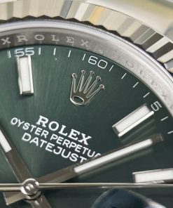 Rolex DateJust 126334 Green Dial Oyster Strap Clean Factory 41mm (9)