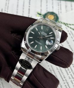 Rolex DateJust 126334 Green Dial Oyster Strap Clean Factory 41mm (9)