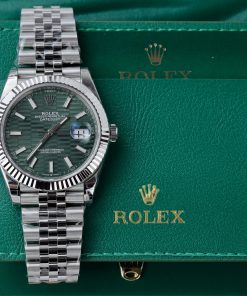 Rolex DateJust 126334 Green Motif Dial Best Replica VS Factory 41mm (1)