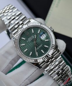 Rolex DateJust 126334 Green Motif Dial Best Replica VS Factory 41mm (1)