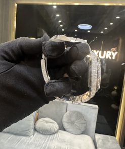 Rolex DateJust 126334 Iced Out Moissanite Roman Numerals 41mm (10)