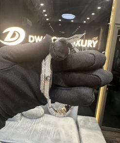 Rolex DateJust 126334 Iced Out Moissanite Roman Numerals 41mm (10)