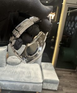 Rolex DateJust 126334 Iced Out Moissanite Roman Numerals 41mm (10)