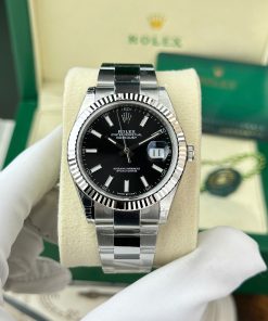 Rolex DateJust 126334 Replica Watches Dial Black Oyster Strap VS Factory 41mm (2)