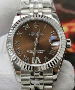 Rolex DateJust 178274 Replica 11 Watch Brown Dial Jubilee Strap 31mm (2)