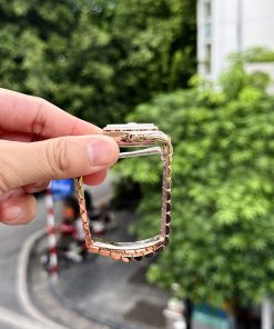 Rolex DateJust 18K Gold Wrapped Custom Moissanite Diamonds Chocolate Dial 31mm (1)