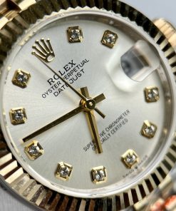 Rolex DateJust 18K Gold Wrapped Replica Watches GM Factory 31mm (6)