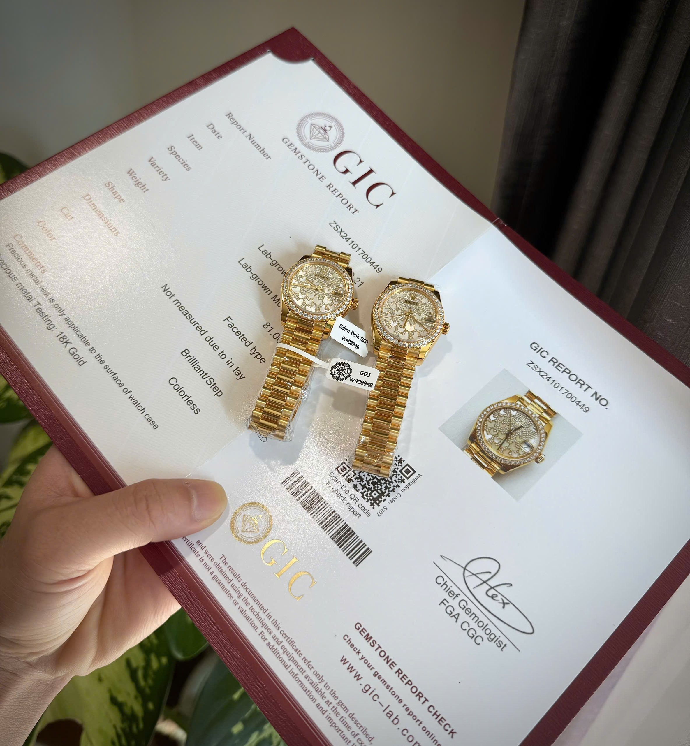 Rolex DateJust 278278 Dial Butterfly Replica Watch Gold Wrapped + Moissanite Diamonds 31mm (1) Rolex DateJust 278278 Dial Butterfly Replica Watch Gold Wrapped + Moissanite Diamonds 31mm (2)