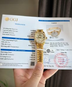 Rolex DateJust 278278 Dial Butterfly Replica Watch Gold Wrapped + Moissanite Diamonds 31mm (2)