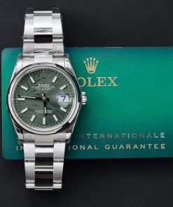 Rolex DateJust Best Replica Oyster Strap Green Dial VS Factory 36mm (1)