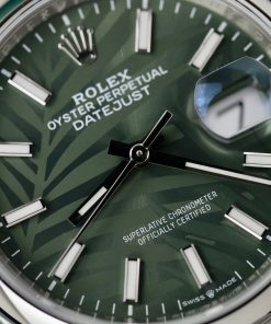 Rolex DateJust Best Replica Oyster Strap Green Dial VS Factory 36mm (1)
