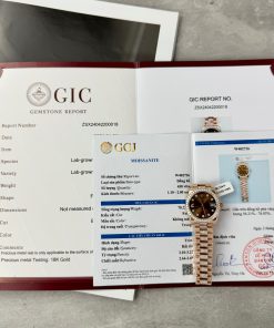 Rolex DateJust Best Replica Watch Custom 18K Rose Gold Diamond Moissanite 31mm (1)