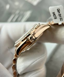 Rolex DateJust Best Replica Watch Custom 18K Rose Gold Diamond Moissanite 31mm (1)