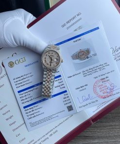 Rolex DateJust Best Replica Watch Gold Wrapped + Moissanite Diamonds Custom 36mm (2)