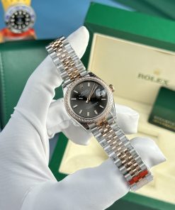 Rolex DateJust Best Replica Watch Gray Dial Women's Jubilee Strap 31mm (4)