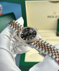 Rolex DateJust Best Replica Watch Gray Dial Women's Jubilee Strap 31mm (4)