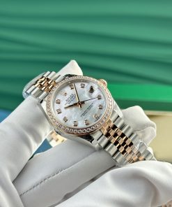 Rolex DateJust Best Replica Watch MOP Dial Women's Diamonds 31mm (2)
