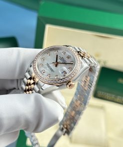 Rolex DateJust Best Replica Watch MOP Dial Women's Diamonds 31mm (2)