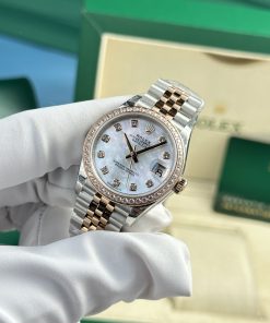 Rolex DateJust Best Replica Watch MOP Dial Women's Diamonds 31mm (2)