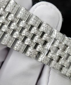 Rolex DateJust Best Replica Watch Moissanite Diamonds Hong Kong Custom 41mm (10)