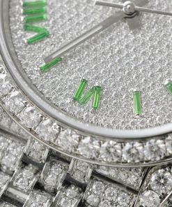 Rolex DateJust Best Replica Watch Moissanite Diamonds Hong Kong Custom 41mm (2)