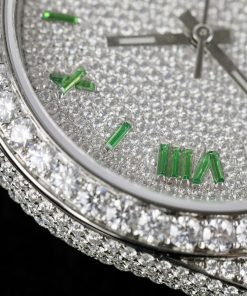 Rolex DateJust Best Replica Watch Moissanite Diamonds Hong Kong Custom 41mm (2)