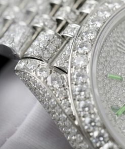 Rolex DateJust Best Replica Watch Moissanite Diamonds Hong Kong Custom 41mm (2)