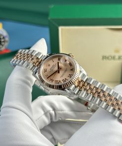 Rolex DateJust Best Replica Watch Pink Dial Women's Jubilee Strap 31mm (4)