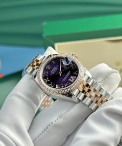 Rolex DateJust Best Replica Watch Purple Dial Women's Jubilee Strap 31mm (3)