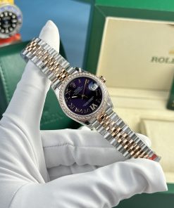 Rolex DateJust Best Replica Watch Purple Dial Women's Jubilee Strap 31mm (3)