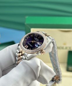 Rolex DateJust Best Replica Watch Purple Dial Women's Jubilee Strap 31mm (3)