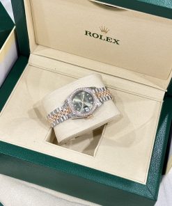 Rolex DateJust Bezel Diamond Moissanite Replica Watch Womens 28mm (2)