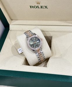 Rolex DateJust Bezel Diamond Moissanite Replica Watch Womens 28mm (2)