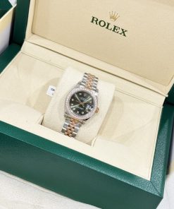Rolex DateJust Bezel Diamond Moissanite Replica Watch Womens 28mm (2)