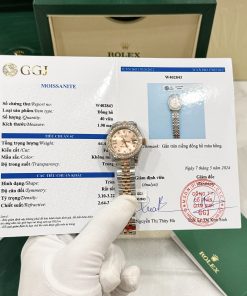 Rolex DateJust Bezel Diamond Moissanite Replica Watch Womens Dial Pink 28mm (2)
