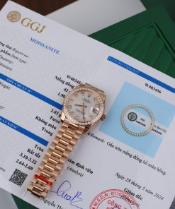 Rolex DateJust Bezel Moissanite Diamonds MOP Dial Women's 31mm (5)