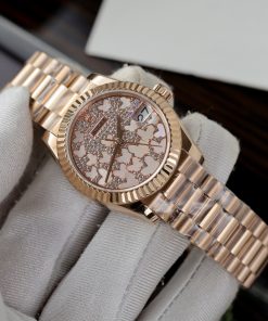 Rolex DateJust Butterfly Dial Best Replica Watch Rose Gold Women 31mm (3)