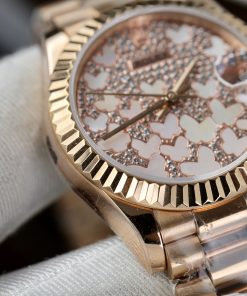 Rolex DateJust Butterfly Dial Best Replica Watch Rose Gold Women 31mm (3)