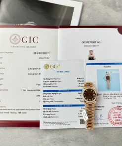 Rolex DateJust Custom 18K Rose Gold Diamond Moissanite Replica Watches 31mm (2)