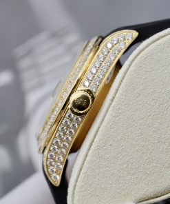 Rolex DateJust Customs Bezel CZ Stone Best Replica Watch 41mm (1)