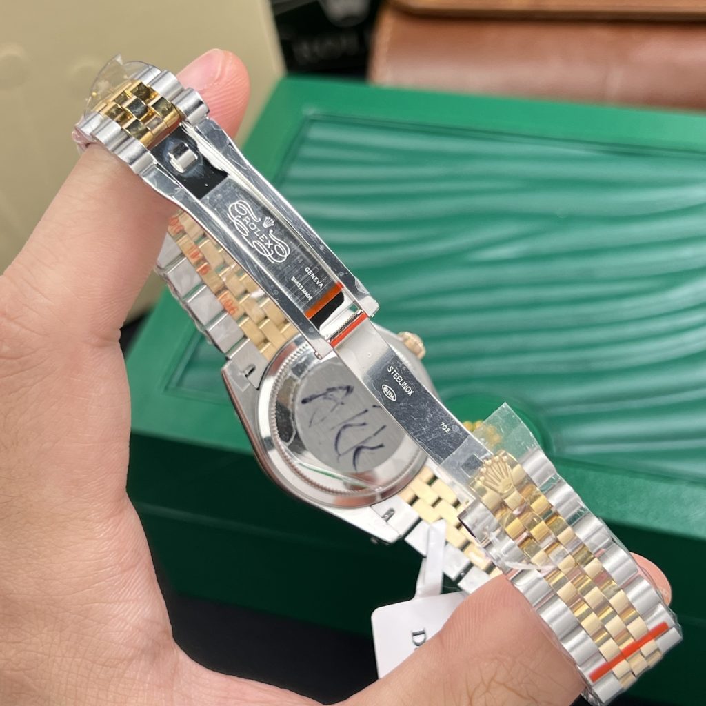 Rolex DateJust Gold Wrapped Black Dial GM Factory 31mm (1)