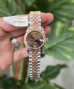 Rolex DateJust Gold Wrapped Chocolate Dial Best Replica GM Factory 31mm (6)
