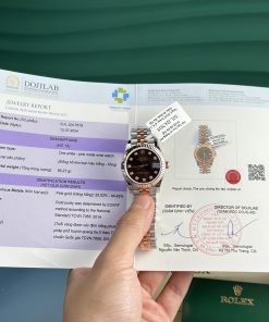 Rolex DateJust Gold Wrapped Chocolate Dial GM Factory Best Replica (7)